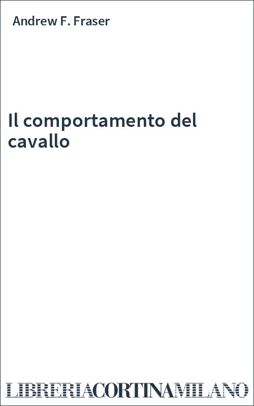 Il comportamento del cavallo