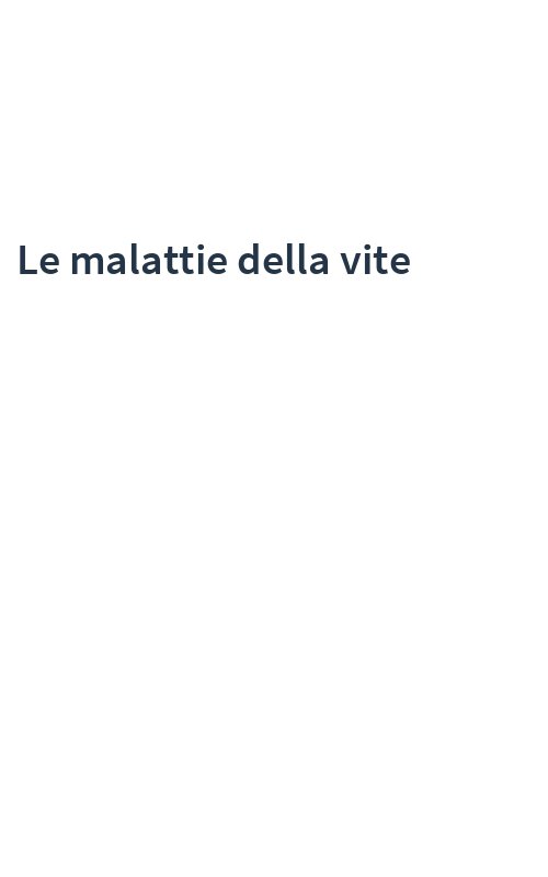 Le malattie della vite