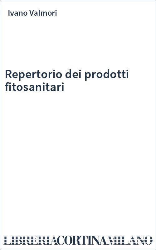 Repertorio dei prodotti fitosanitari