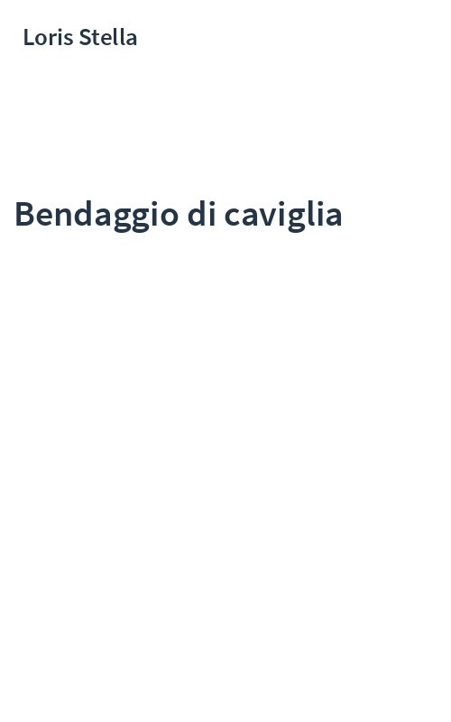 Bendaggio di caviglia