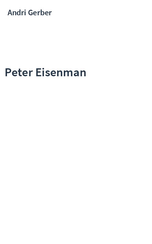 Peter Eisenman