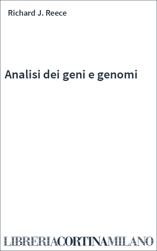 Analisi dei geni e genomi
