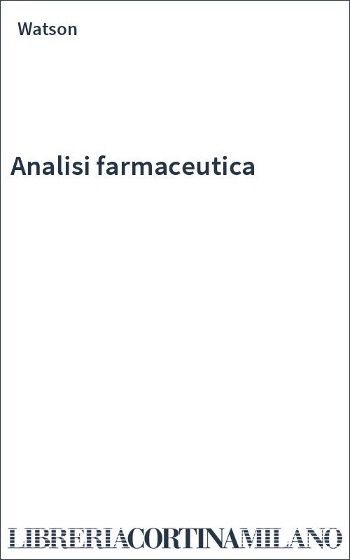 Analisi farmaceutica