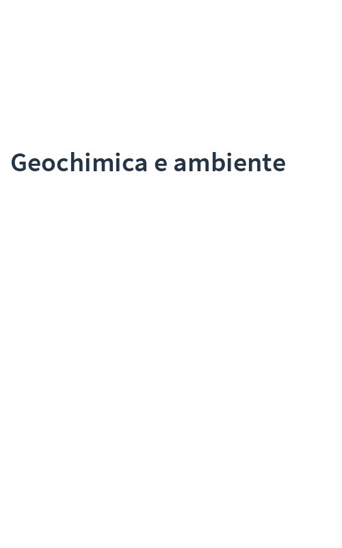 Geochimica e ambiente