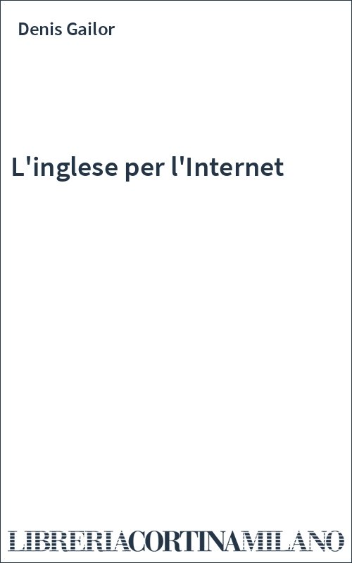 L'inglese per l'Internet