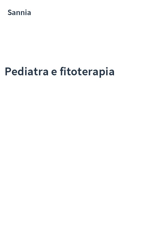 Pediatra e fitoterapia