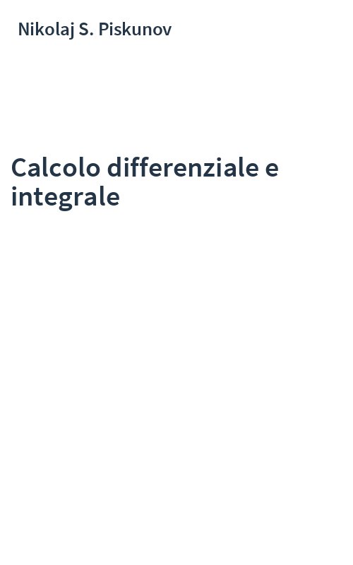 Calcolo differenziale e integrale