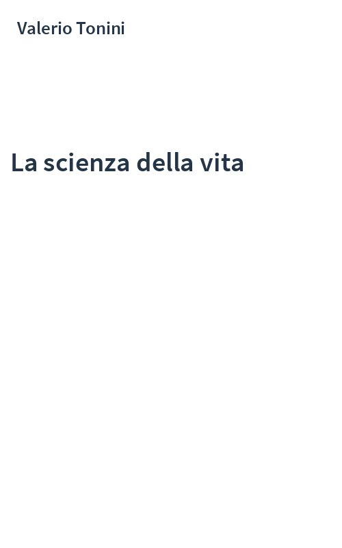 La scienza della vita