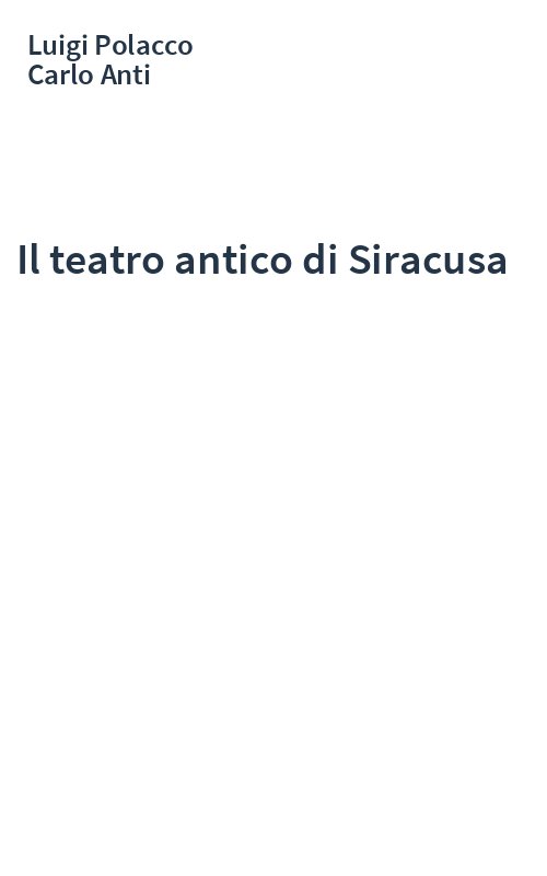 Il teatro antico di Siracusa