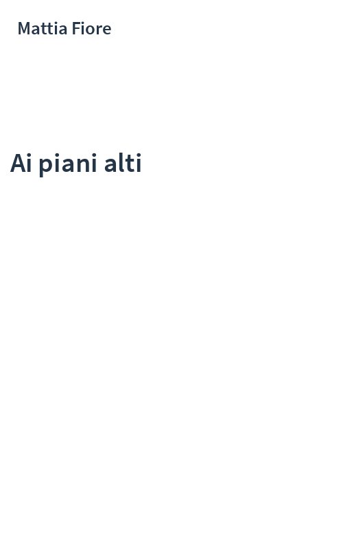 Ai piani alti