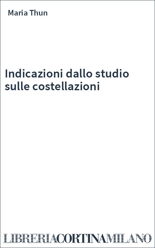 Indicazioni dallo studio sulle costellazioni