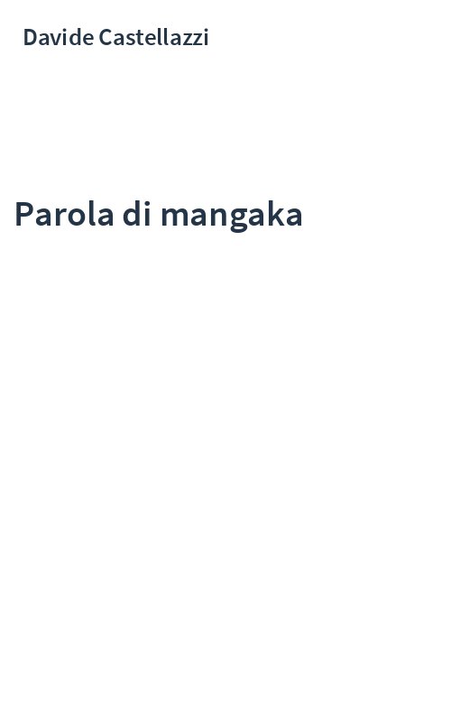 Parola di mangaka