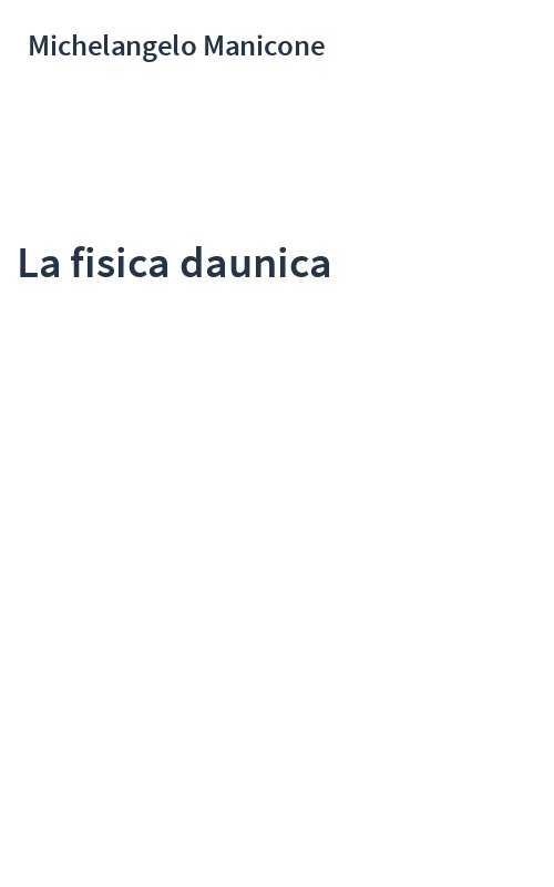 La fisica daunica