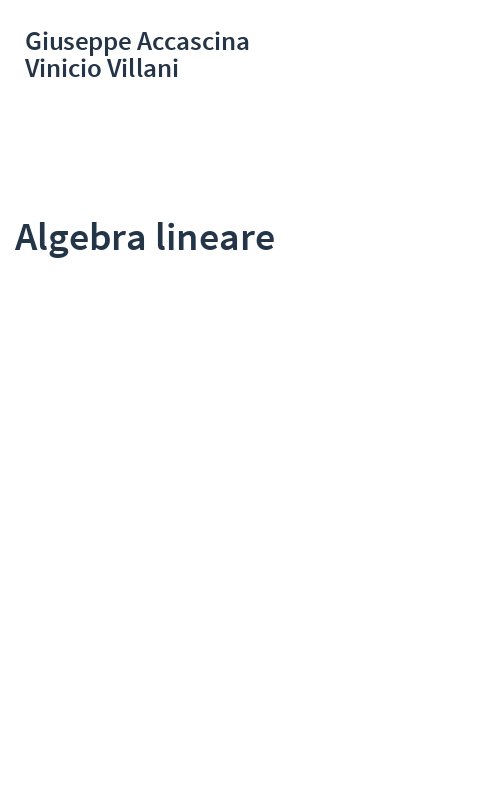 Algebra lineare