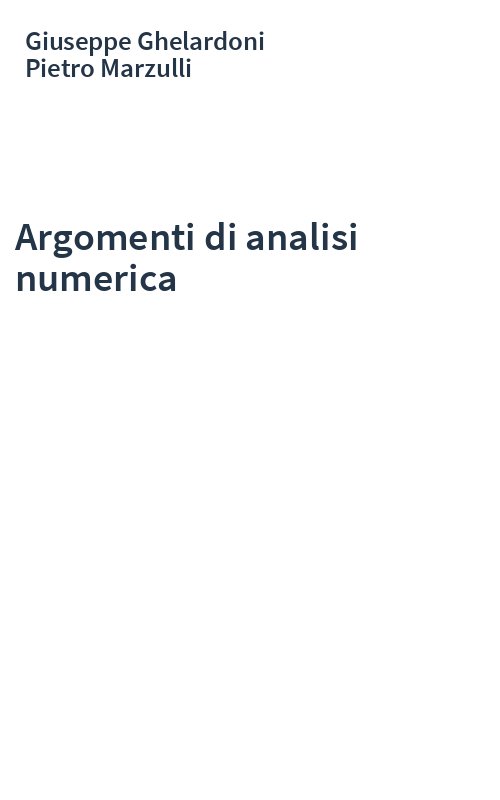 Argomenti di analisi numerica