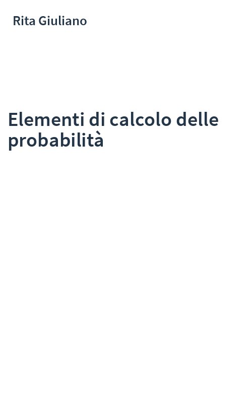 Elementi di calcolo delle probabilità