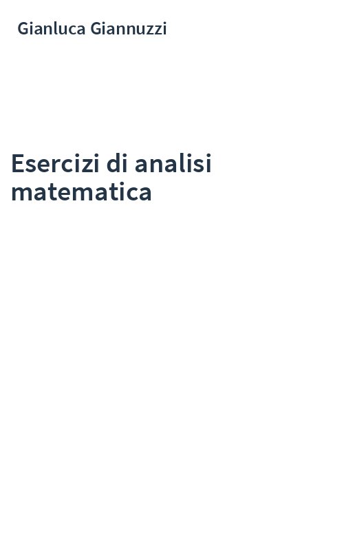 Esercizi di analisi matematica