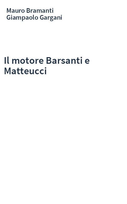 Il motore Barsanti e Matteucci