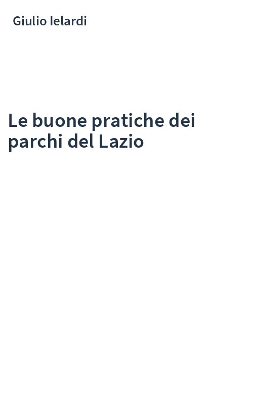 Le buone pratiche dei parchi del Lazio
