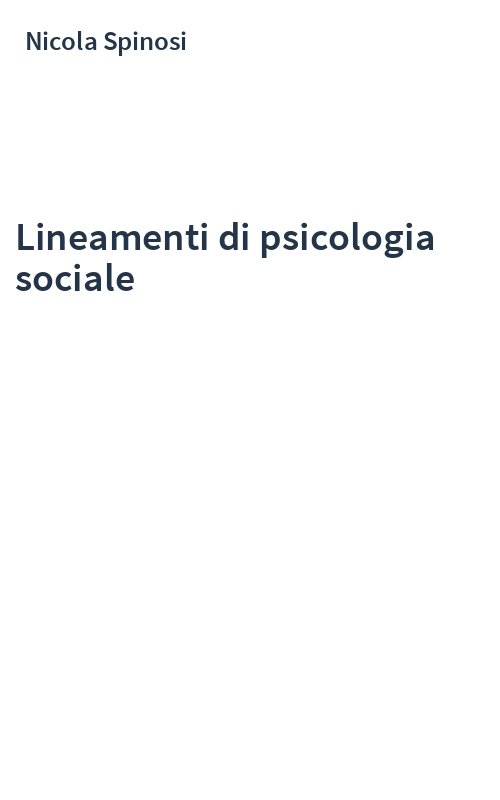 Lineamenti di psicologia sociale