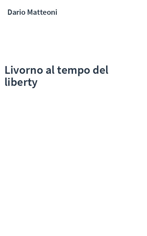 Livorno al tempo del liberty