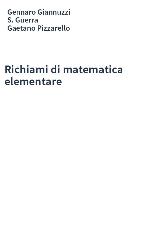 Richiami di matematica elementare