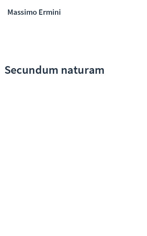 Secundum naturam