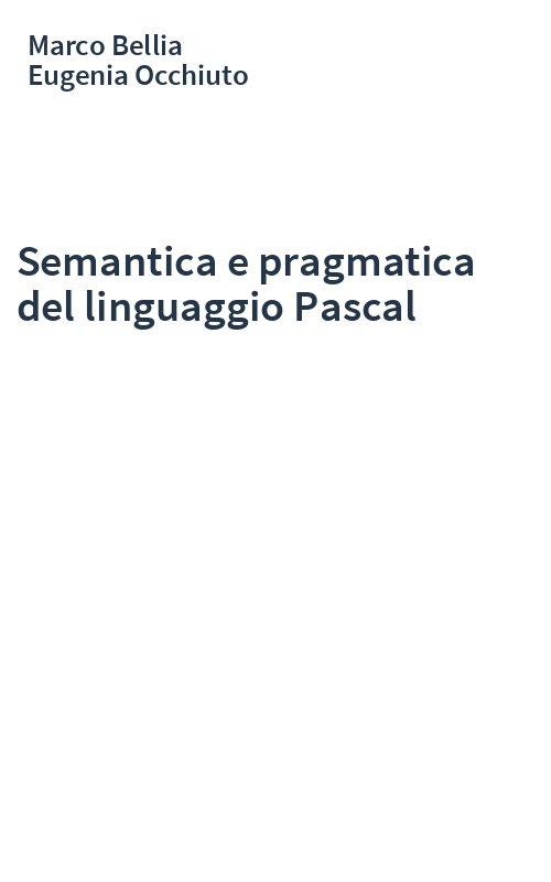 Semantica e pragmatica del linguaggio Pascal