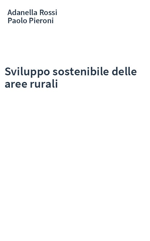 Sviluppo sostenibile delle aree rurali