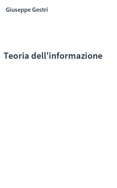 Teoria dell'informazione