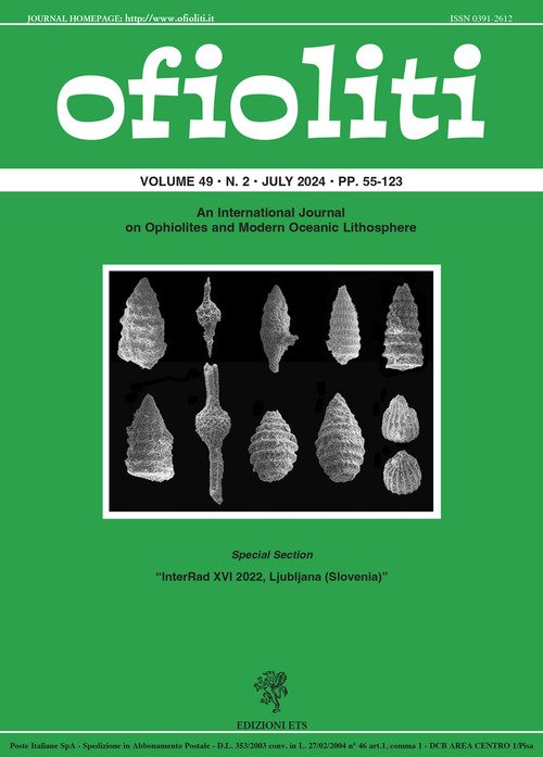 Ofioliti. An international journal on ophiolites and modern oceanic lithosphere