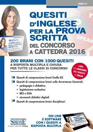 Quesiti d'inglese per la prova scritta del concorso a cattedra 2016