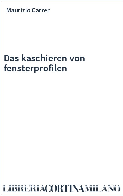 Das kaschieren von fensterprofilen