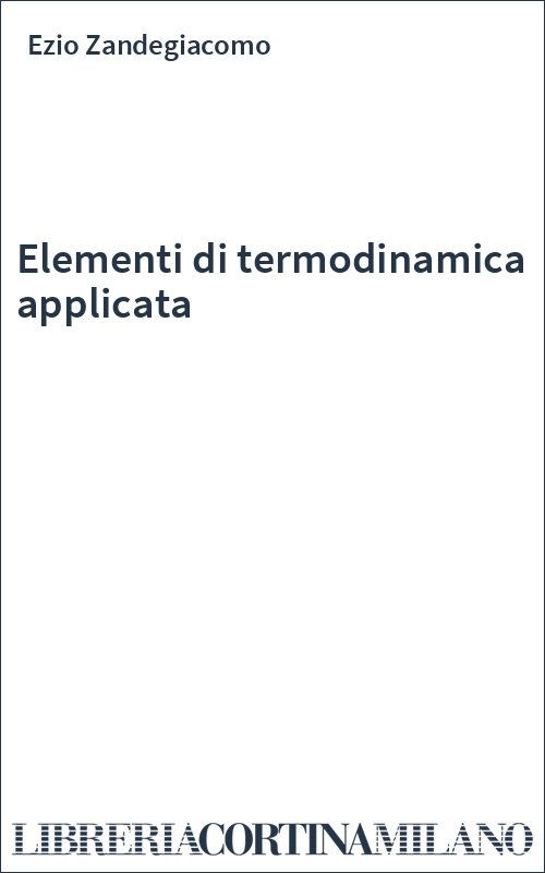 Elementi di termodinamica applicata