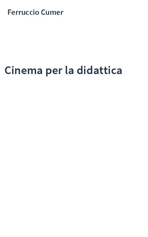Cinema per la didattica