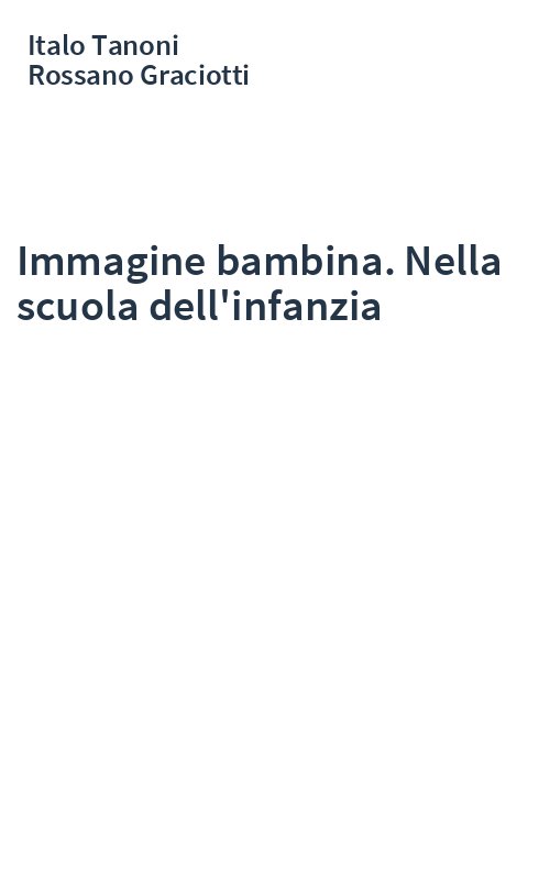 Immagine bambina. Nella scuola dell'infanzia