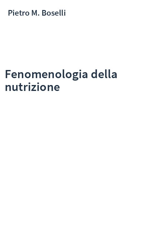 Fenomenologia della nutrizione