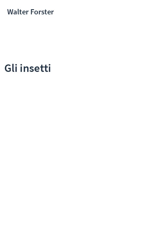 Gli insetti