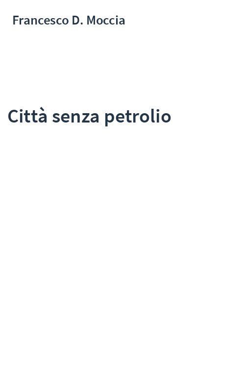 Città senza petrolio