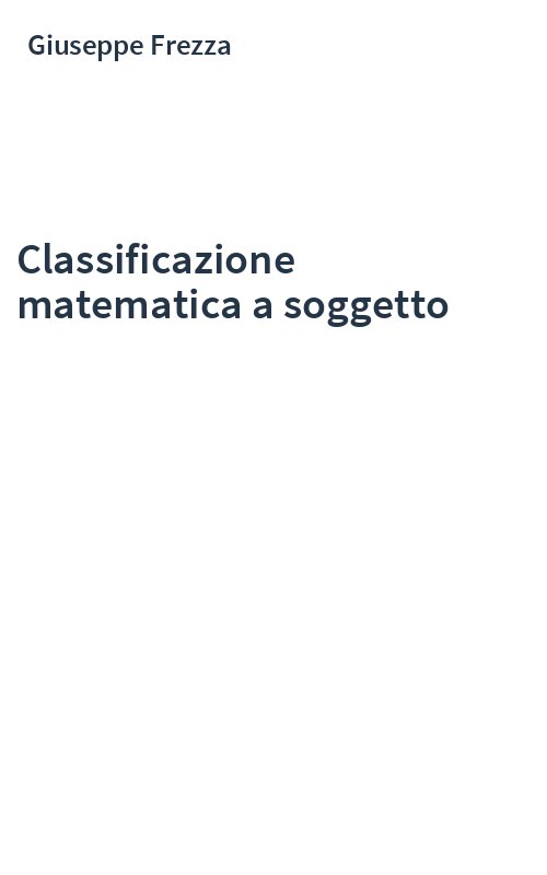 Classificazione matematica a soggetto