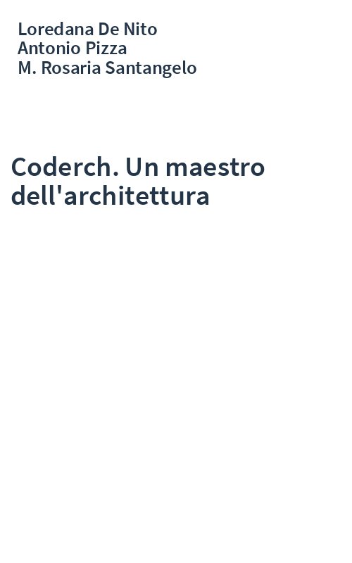 Coderch. Un maestro dell'architettura