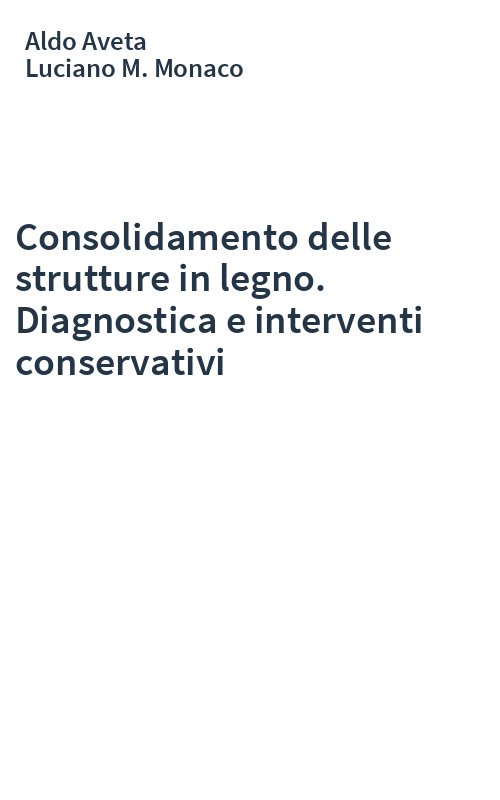 Consolidamento delle strutture in legno. Diagnostica e interventi conservativi
