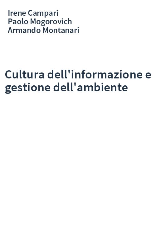 Cultura dell'informazione e gestione dell'ambiente