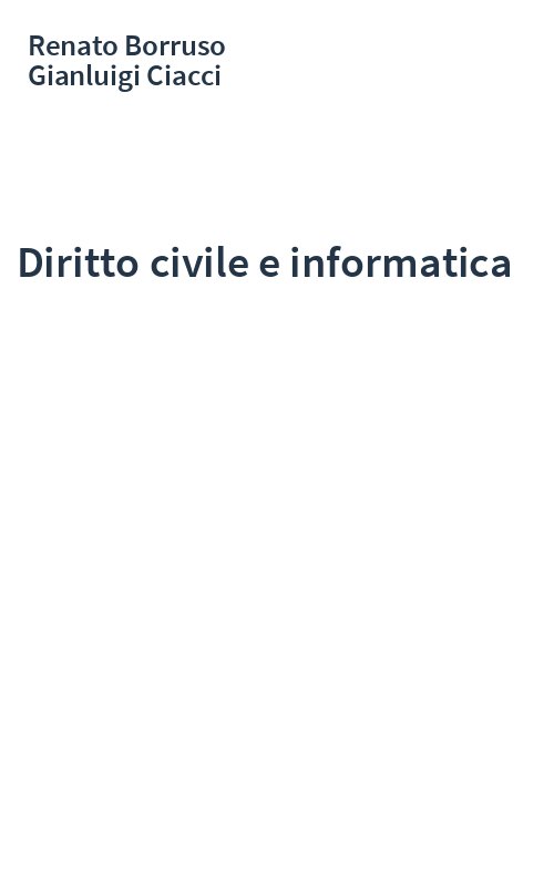 Diritto civile e informatica