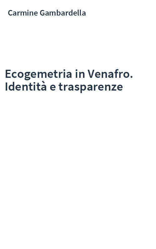 Ecogemetria in Venafro. Identità e trasparenze