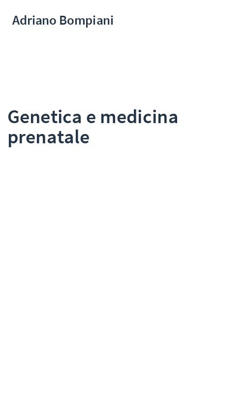 Genetica e medicina prenatale