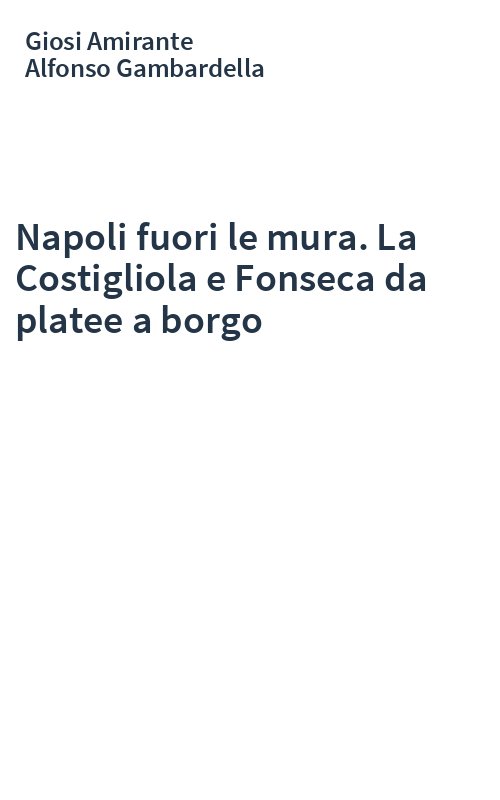 Napoli fuori le mura. La Costigliola e Fonseca da platee a borgo