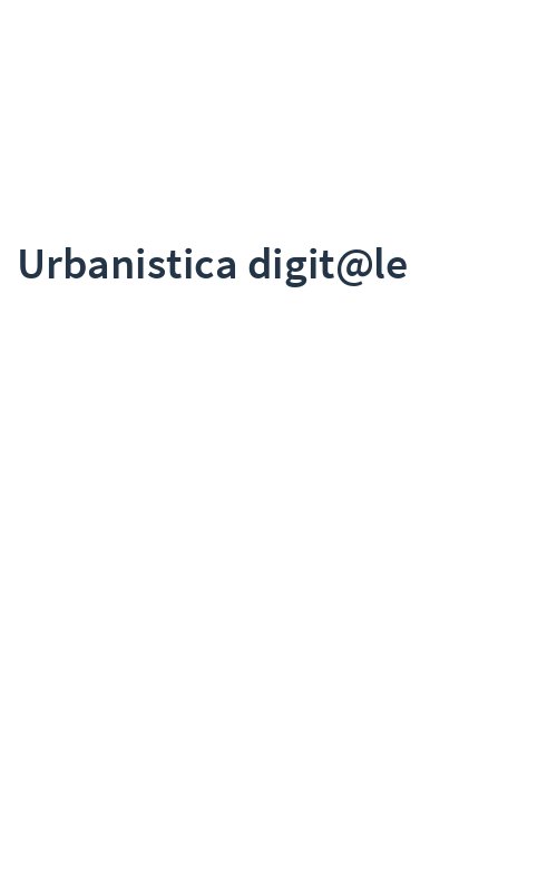 Urbanistica digit@le