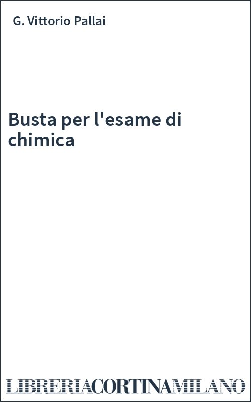 Busta per l'esame di chimica