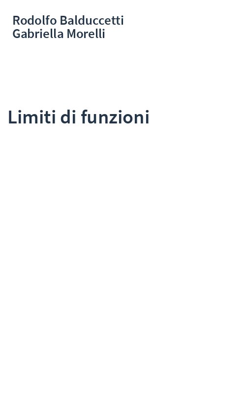 Limiti di funzioni